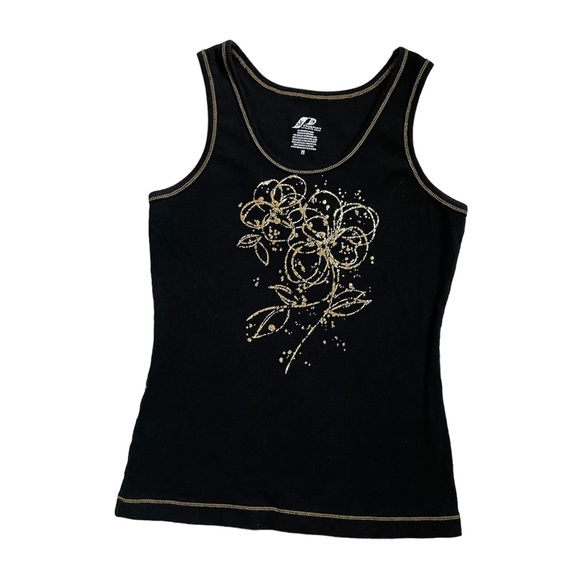 y2k Prospirit athletic gear black and gold tank - Picture 3 of 14